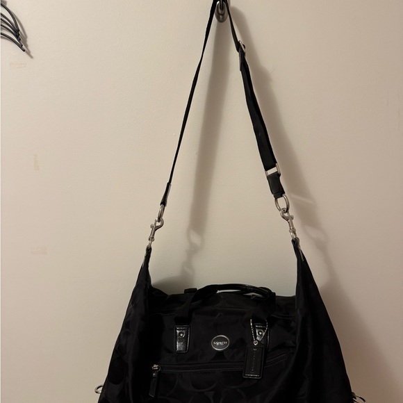 Coach Black Tote Bag Great for Travel - Picture 3 of 12